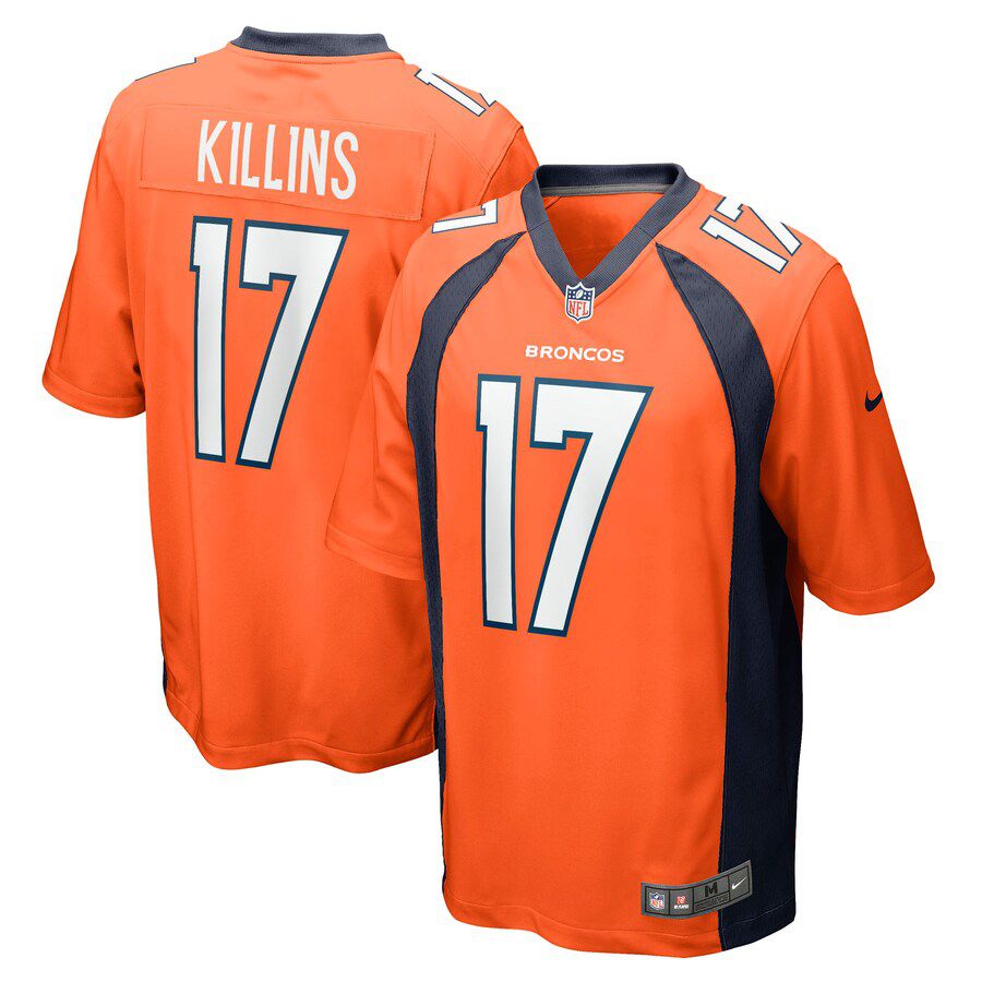 Men Denver Broncos #17 Adrian Killins Nike Orange Game NFL Jersey->detroit lions->NFL Jersey